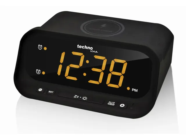 Réveil numérique Technoline WT 477 158x116x75mm Noir +Chargeur phone