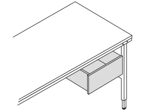 Lade,v. paktafel,HxBxD 150x520x500mm,aanbouw zijde vrij te kiezen