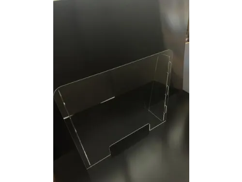 anti-speekselscherm,plexiglas,glashelder,HxBxD 700x800x200mm