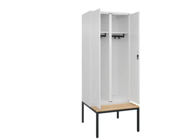 locker voor scheiding van kleding,HxBxD 2120x800x815mm,2vak