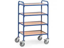 Bijzetwagen 32930 4 Etages Hout 250kg 630x470mm Ral5007