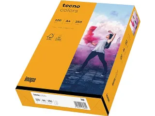 Inapa Tecno colors Gekleurd papier A4 midden Oranje 120 gram 250 vel - 1