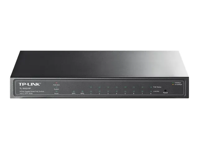TL-SG2210P 8-Port Gigabit Smart PoE Switch with 2 SFP Slots