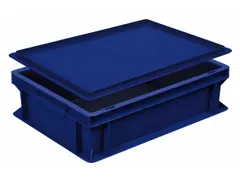 Oplegdeksel Voor Euronorm Stapelkrat Lxb 400X300Mm Blauw