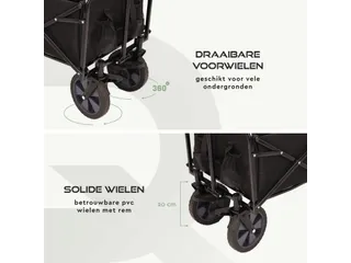 Bolderkar Opvouwbaar Zwart - 5