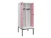 locker met bank,voor scheiding van kleding,HxBxD 2120x800x815mm,2vak