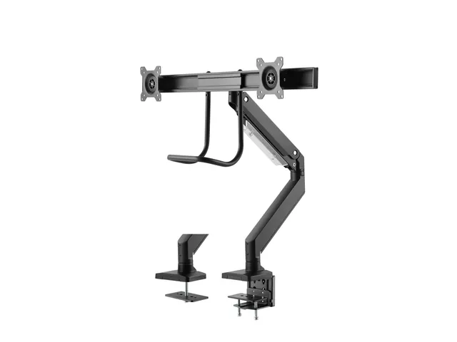 Newstar Monitorarm 2 Schermen Zwart Met Hendel D775dxblack