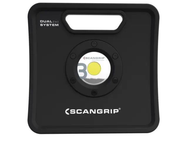 acculamp,behuizing gegoten aluminium,1 LED,3000lumen,draaggreep