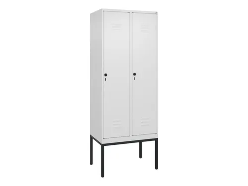 locker,HxBxD 2120x800x500mm,2vak,vak B 400mm,draaigrendel