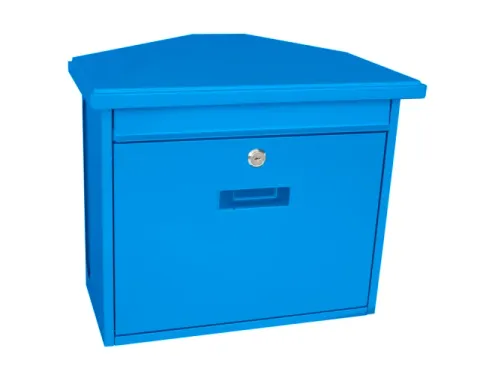 Wandbrievenbus Zamoran Blauw Staal