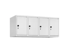 opzetkast,v. locker,4vak.,vak B 300mm,HxBxD 500x1200x500mm,vleugeldeur