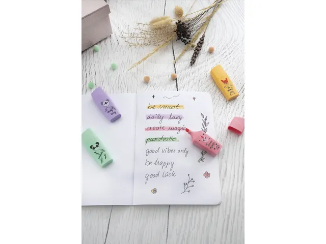 Mini markeerstift Eberhard Faber Animal set à 4 stuks