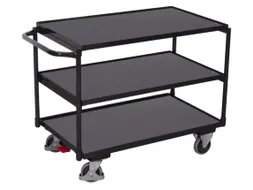 tafelwagen,draagverm. 250kg,3etage(s),laadvl. LxB 985x590mm,houtetage