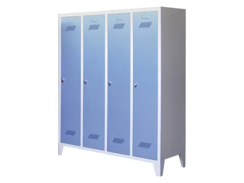 lockerkast v. kinderen,HxBxD 1600x1230x500mm,RAL7035,front RAL7035