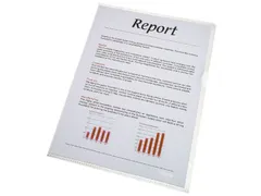 Insteekmap L-model Esselte standaard copy safe PP A4 transparant