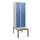 locker met bank,HxBxD 1950x600x815mm,2vak,vak B 300mm,draaigrendel