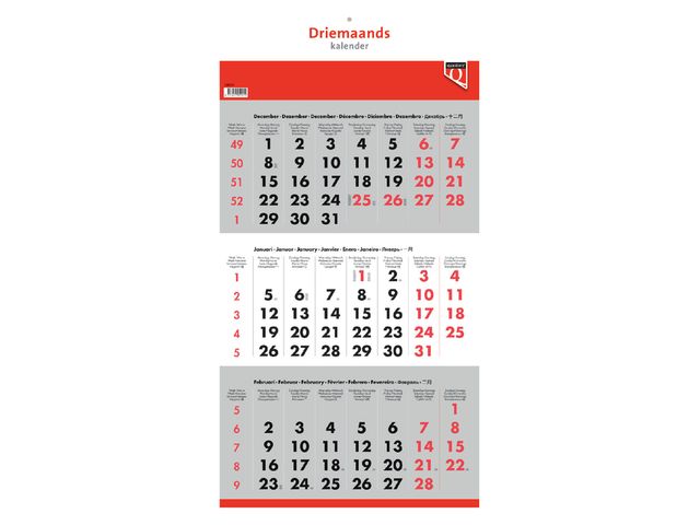 3-Maandskalender 2024 Quantore | Jaarartikelen.be