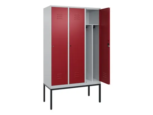 locker voor scheiding van kleding,HxBxD 2120x1200x500mm,3vak
