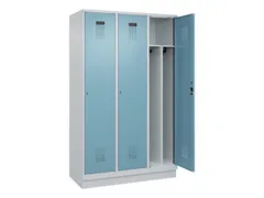locker voor scheiding van kleding,HxBxD 1950x1200x500mm,3vak