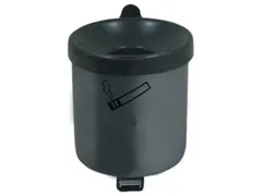 Veiligheidswandasbak 0.6 liter 100x90mm Kantelbaar Poedercoat Grafiet