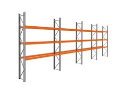 palletstelling,basis+3xaanbouw,HxBxD 3990x11300x750mm,vakl. 3000kg