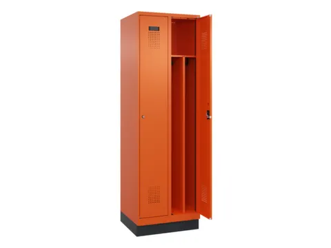 locker voor scheiding van kleding,HxBxD 1950x600x500mm,2vak