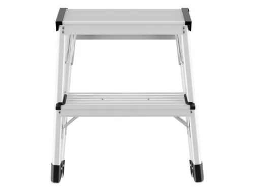 vouwtrapje bordes H 400mm 2x2treden HxBxD 400x490x490mm aluminium