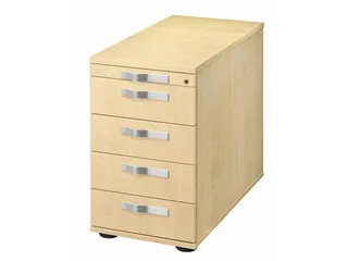 stationaire ladeblokken,HxBxD 720-760x428x800mm,4lade(n),stanggreep - 1