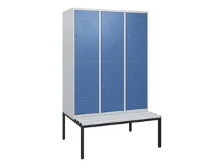 Dubbeldekse dekenkist,HxBxD 1950x1200x815mm,3x2vak.,vak B 400mm - 1