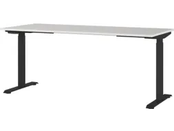 Elektrisch ihv bureau,HxBxD 720-1200x1800x800mm,blad lichtgrijs
