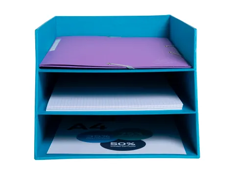 Kartonnen postmand met 3 niveaus