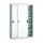 werkplaatskast 2000x1300x550mm 4xStalen bodem RAL7035 front RAL7035