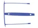 E-clip Blauw Doos 100 stuks