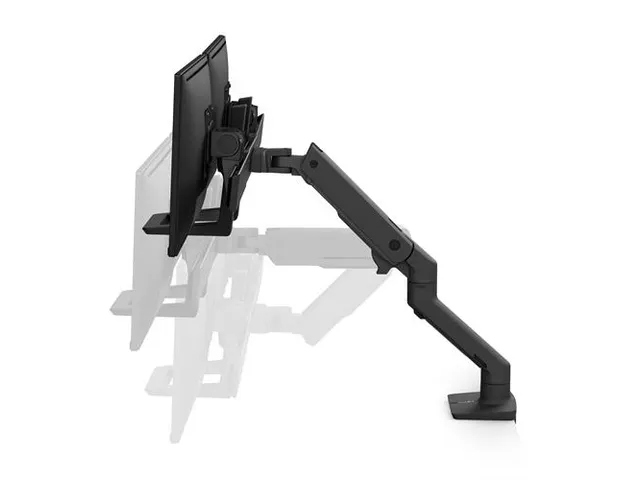 HX Desk Dual Monitorarm 2 Schermen Mat Zwart