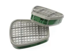 3M 6054 gasfilter, merkspecifieke bajonetaansluiting, set van 2 stuks