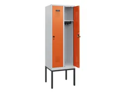 schoollocker,HxBxD 1950x600x500mm,2vak,vak B 300mm,draaigrendel
