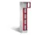 Lockerkast 1800x320x500mm 1x5 vakken Cilinderslot, Sokkel, RAL3003