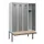 locker met bank,HxBxD 1950x1200x815mm,4vak,vak B 300mm,cilinderslot