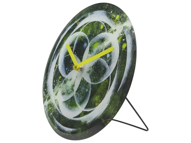 Horloge de Table/Murale 20 cm-Silencieux-Vert-Verre Trempé-NeXtime Co