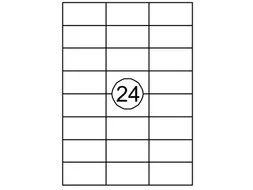 Etiket Quantore 70x37mm wit 2400st