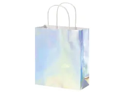 Cadeautas Folia iriserend kraft 12x15x5.5cm 10 stuks