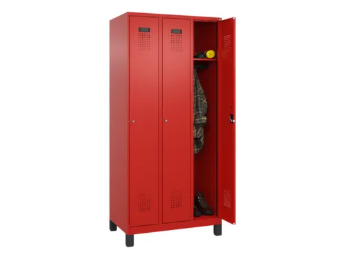 locker,HxBxD 1950x900x500mm,3vak,vak B 300mm,cil.-slot,voeten