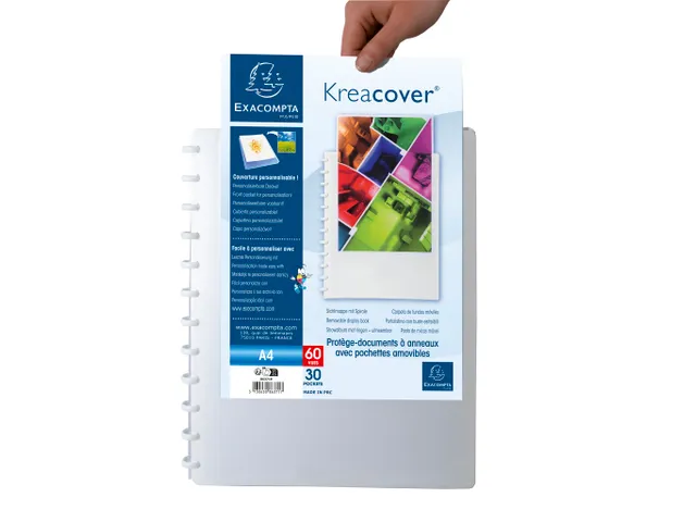 Showalbum Kreacover PP ring 30 tas wit