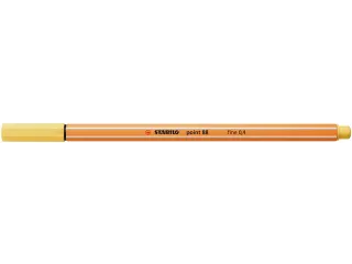Fineliner STABILO point 88/23 fijn lichtgeel - 9