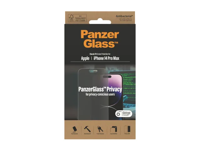 PanzerGlass Privacy Screen Protector iPhone 14 Pro Max | Classic Fi