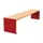 zitbank,B 1800mm,3latten,hout-zitting Mahonie,zitting H 450mm