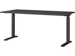 bureau à hauteur réglable HxlxP 680-910x1600x800mm panneau graphite