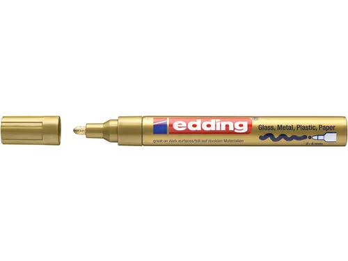 Paintmarker edding 750 op oliebasis 2-4mm creatief goud