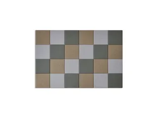 Akoestische PET-vilt wandtegels 30x30cm Combi Beige 24 Stuks - 1