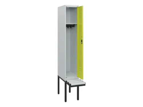 locker met bank,HxBxD 1950x300x815mm,1vak,vak B 300mm,cil.-slot